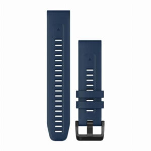 Garmin QuickFit 22 Watch Bands Captain Blue with Black S/S Hardware
