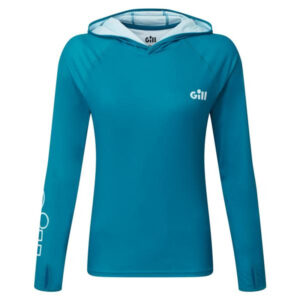 Gill XPEL Women's Tec Long Sleeve Hoodie - Pool Blue