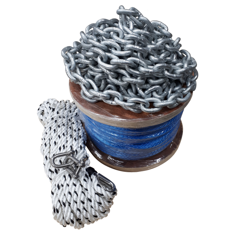 Viper Pro Series 12 Plait UHMWPE Hi Spec 3000 Rope & Chain Kit