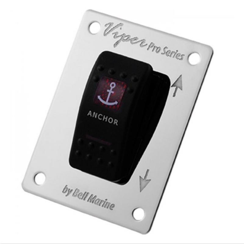 Viper Pro Series Led Anchor Switch & Stainless Steel Face Plate
