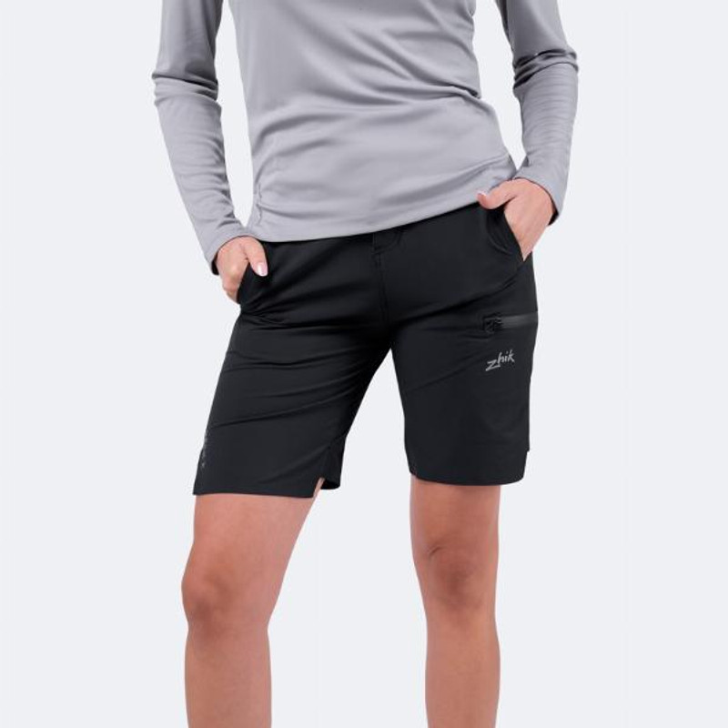 Zhik Womens Stretch Fast Dry Deck Shorts - Black